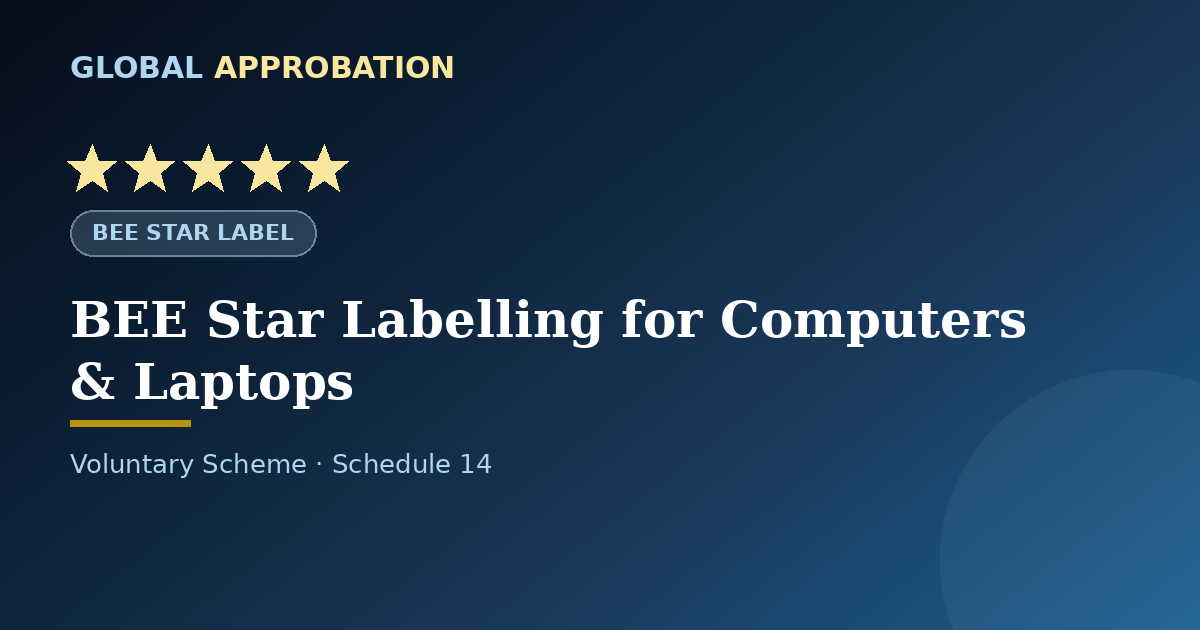 BEE Star Label for Computers & Laptops in India