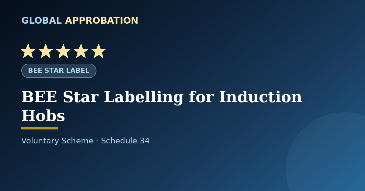 BEE Star Label for Induction Hobs in India
